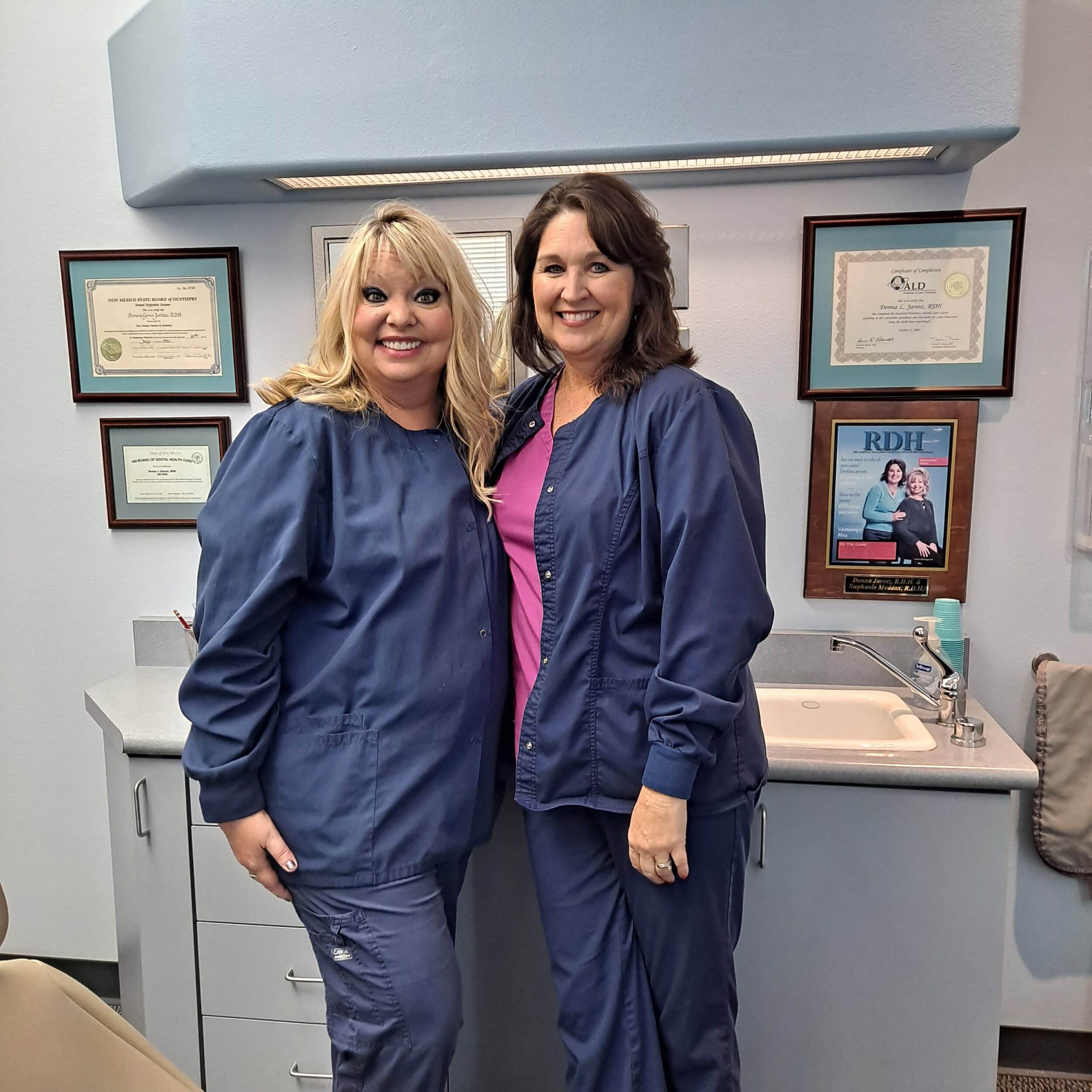 Hygienists Stephanie and Donna